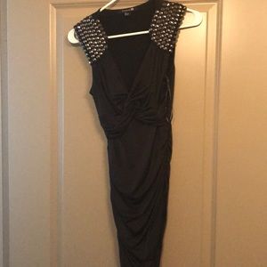 Black bodycon dress